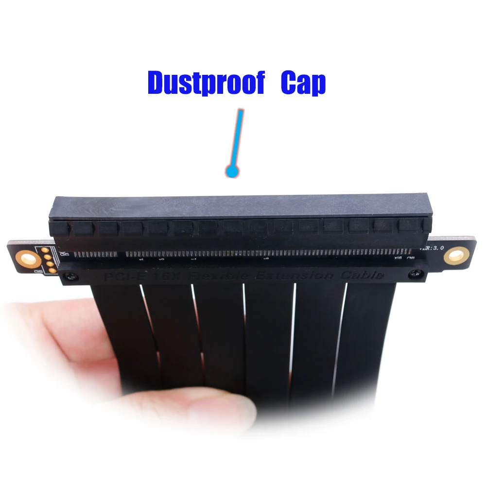 PCI Express 3.0 High Speed 16X Flexible Cable Extension Port Adapter Riser Card PC Graphics Card Connector Cable 24cm for Mining