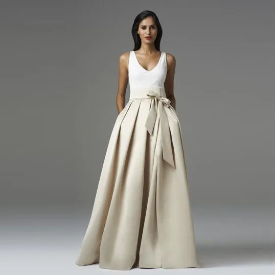 Decent Long Skirt Floor Length With Bow Ribbons Ruffly