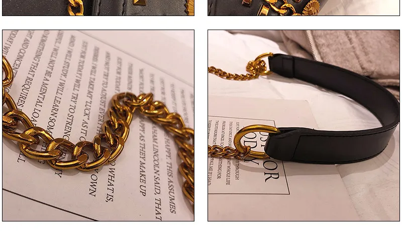luxury women bag female shoulder bag Ladies messenger bags with rivet_07