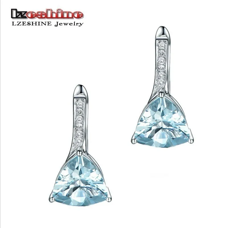 LZESHINE Classic Stud Earrings With AAA+ CZ Stone Fashion Women &amp Girls For Wedding/Party Jewelry Accessories S020202-B |