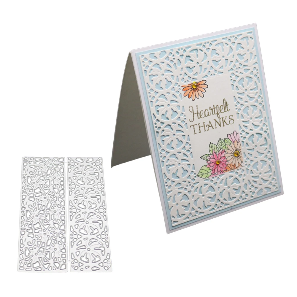 

Lace Border Background Metal Cutting Dies Stencils for DIY Scrapbooking Stamp/photo album Decorative Embossing Paper Cards 2019