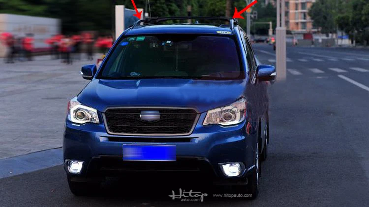 Новое поступление, раздвижной багажник на крышу для Subaru Forester 2013-+, утолщенные ножки из алюминиевого сплава, мощная загрузка