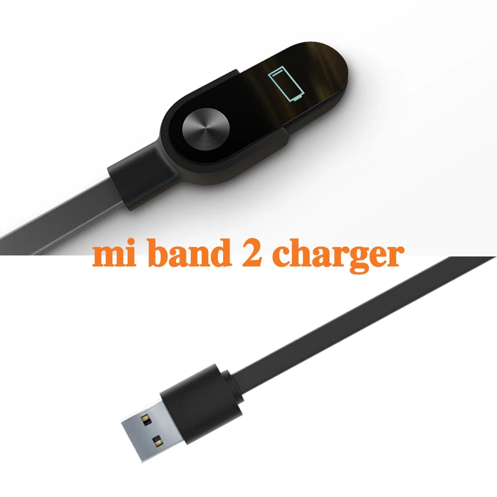 2pcs Charger Cable For Xiaomi Mi Band 3 2 Miband 3 Smart Wristband Bracelet for Xiaomi mi band 2 Charging cable USB Charger Line