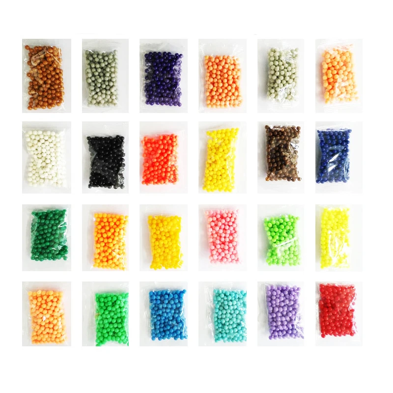 

100-1000pcs Multicolor Magic aqua 3D Puzzle Toys 5mm Water Mist Bead DIY Craft Animal Handmade Sticky Beads Educational Kids