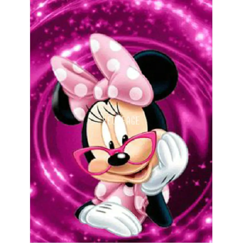 

Square full Diamond painting cross stitch Minnie mouse 5d Diy Diamond Embroidery mosaic Disney Mickey picture home decor