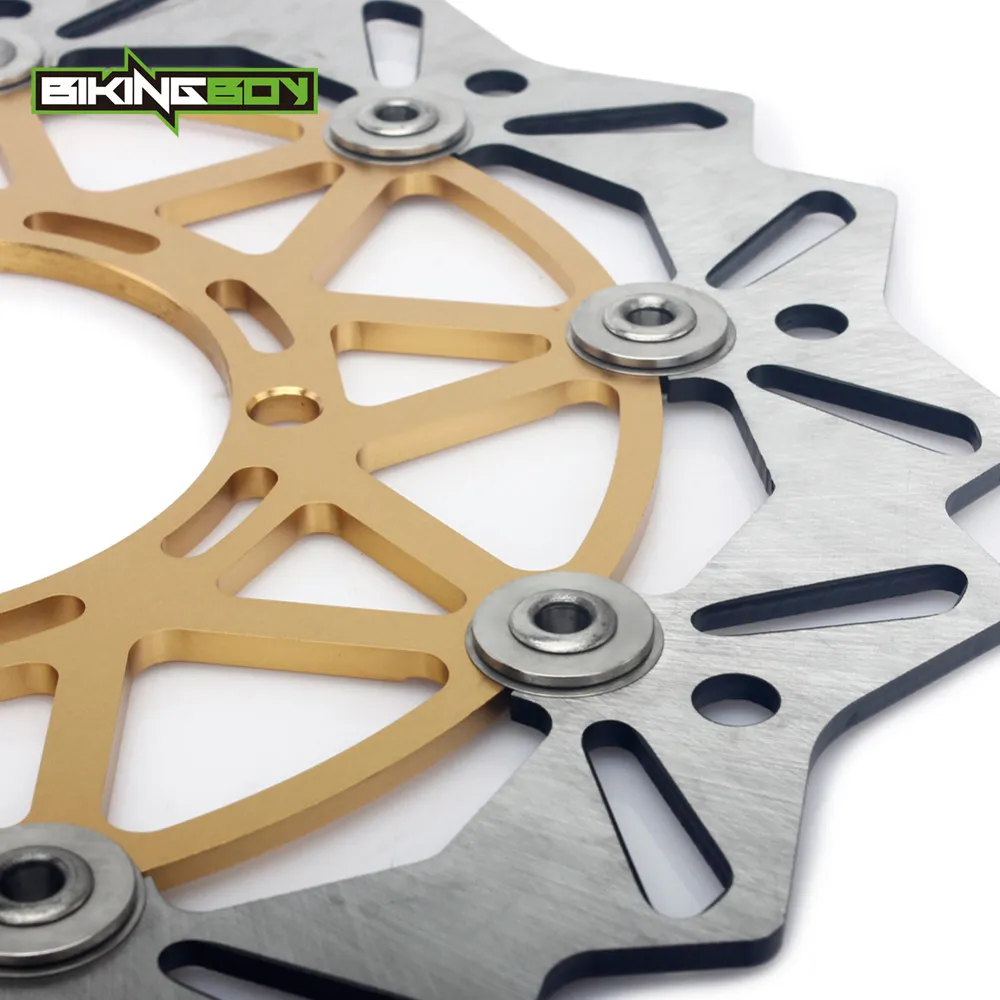 BIKINGBOY для Suzuki RM-Z РМЗ 250 04 05 06 Kawasaki KX 125 250 03 04 05 KX250F KXF 320 мм передний тормозной диск поворотный кронштейн комплект
