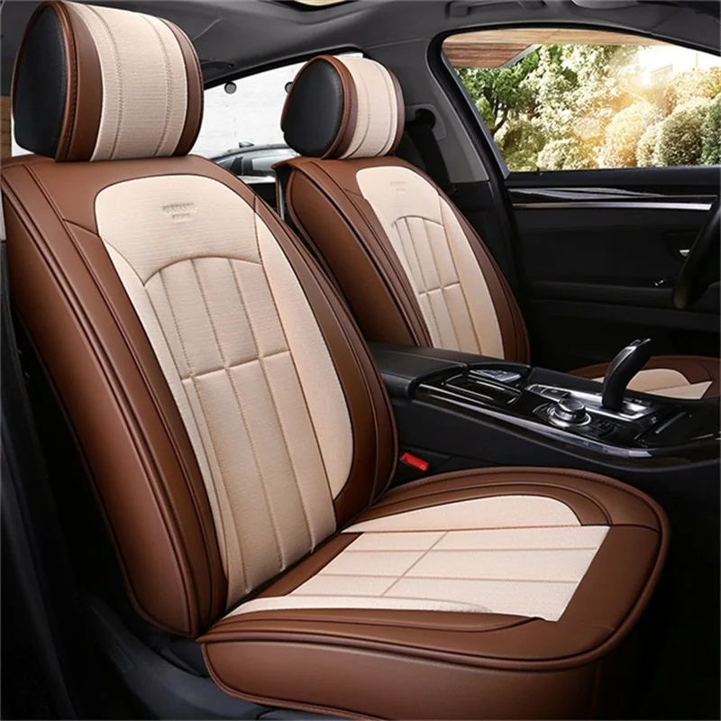 Кожаный льняной чехол для автомобиля geely gc6 mk Atlas ec7 emgrand gt x7 haval h2 h3 h5 h6 h8 h9|Чехлы на
