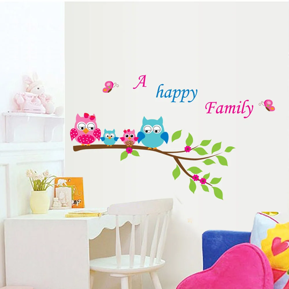 Diy Dekorasi Rumah Anak Kamar Anak Decal Kartun Lucu Bahagia