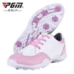 Новый Pgm гольф обувь дамы британский стиль импортированы из микрофибры кожа непромокаемые спортивные кроссовки Бесплатная доставка AA10103