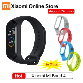 

2019 Xiaomi Mi Band 4 Smart Bracelet Heart Rate Fitness 135mAh Big Color Screen Bluetooth 5.0 mi band 4 repalce Mi Band 3