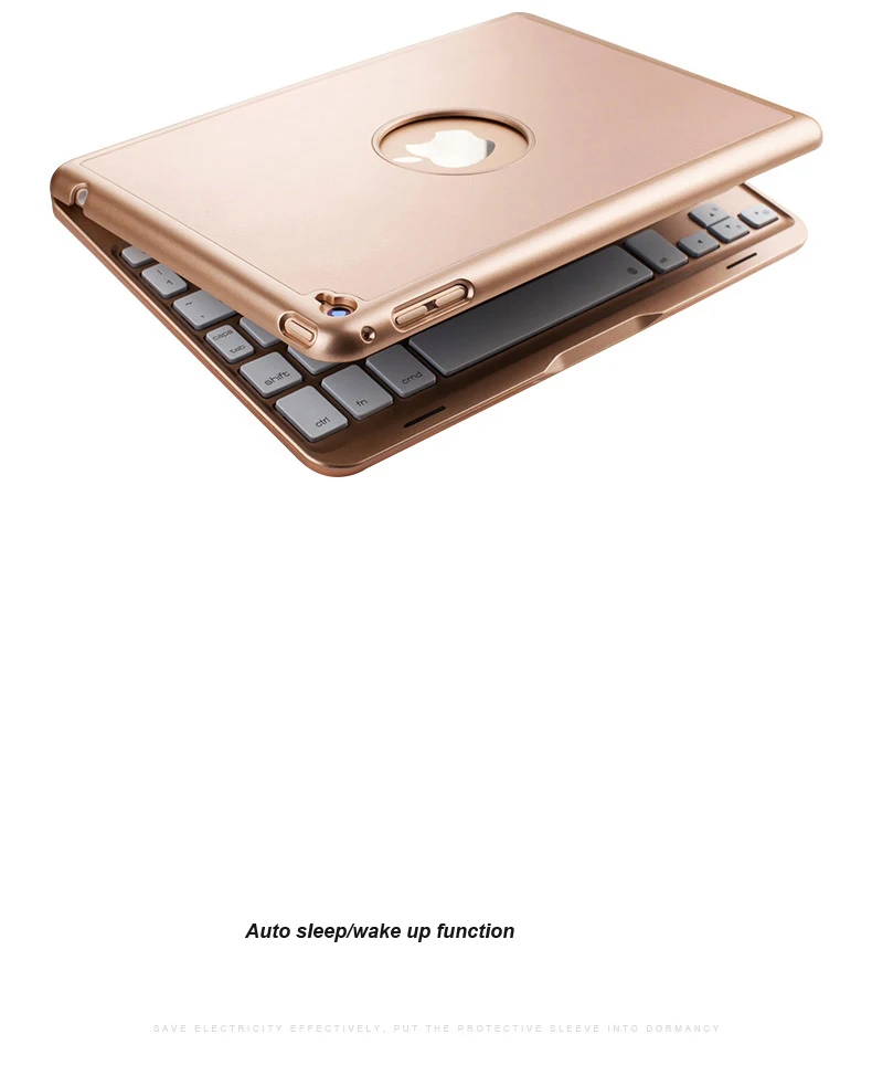 Witsp@ d роскошный чехол с Bluetooth клавиатурой для iPad Mini() и iPad mini 4, 7 цветов светодиодный чехол с подсветкой/алюминиевый беспроводной Чехол