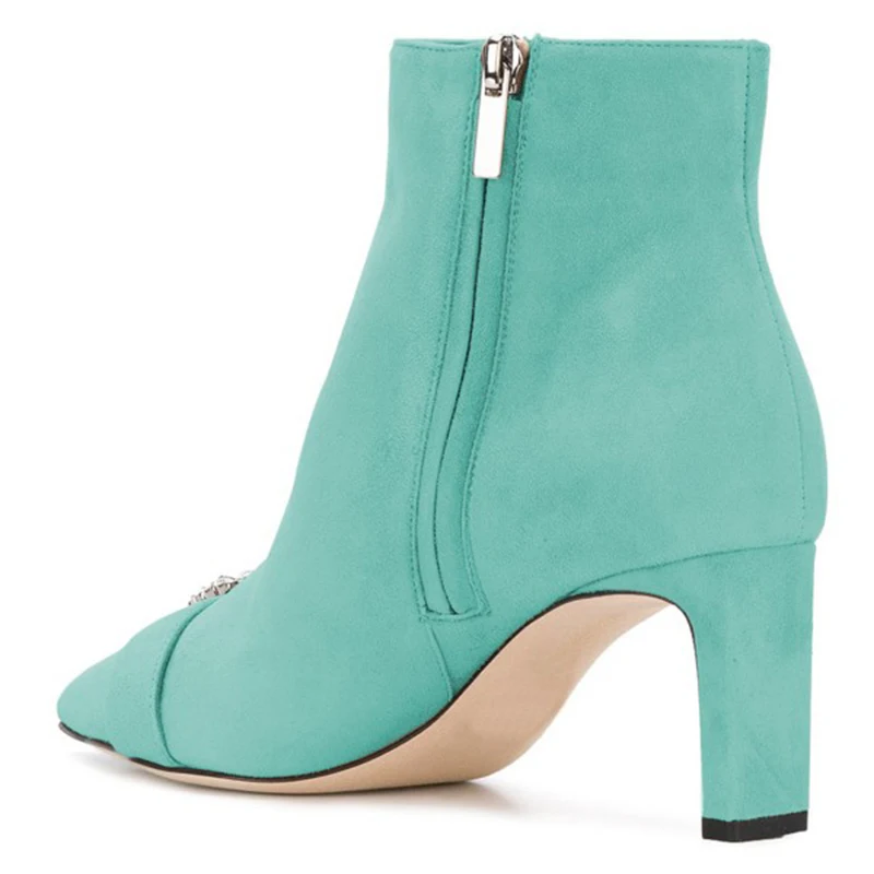 turquoise_suede_buckle_chunky_heel_ankle_booties_4_