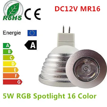 通販 10 ピース省エネ Lamp16 カラー変更 MR16 5 ワット RGB LED 電球ライトのカラーチェンジの赤外線リモコン 12 ボルト