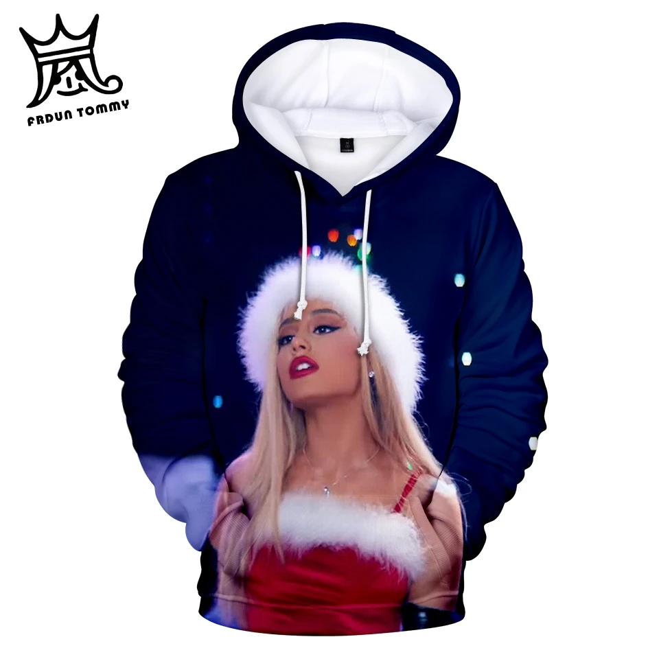 Beste Frdun Tommy Ariana Grande 3D Print hoodies sweatshirt Jas Vrouwen Mannen Lange Mouwen hoody Hot Koop Casual jongen meisje kleding