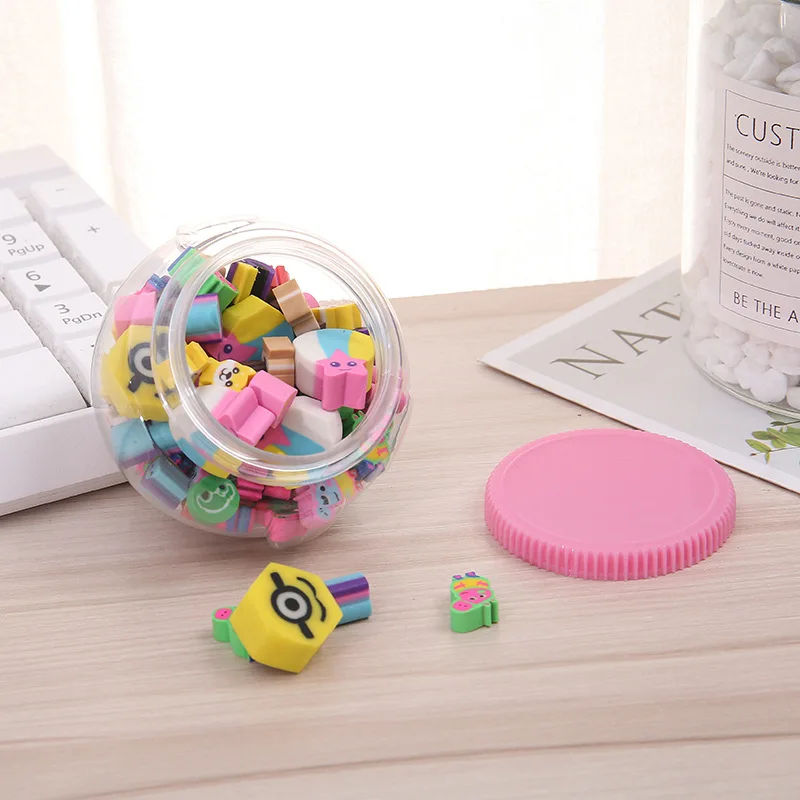 

Coloffice Cartoon Modeling Small Rubber Eraser Canned Primary School Students Graffiti Modification Rubber Kindergarten Reward