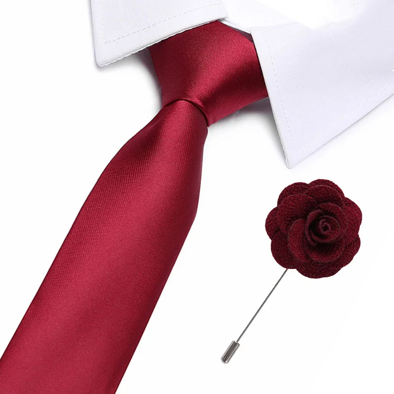 Клетчатый Цветочный шелковый галстук 7,5 см тонкий галстук полосатый мужской повседневный синий черный обтягивающие Галстуки для офиса Мужской комплект с булавкой для галстука - Цвет: L71