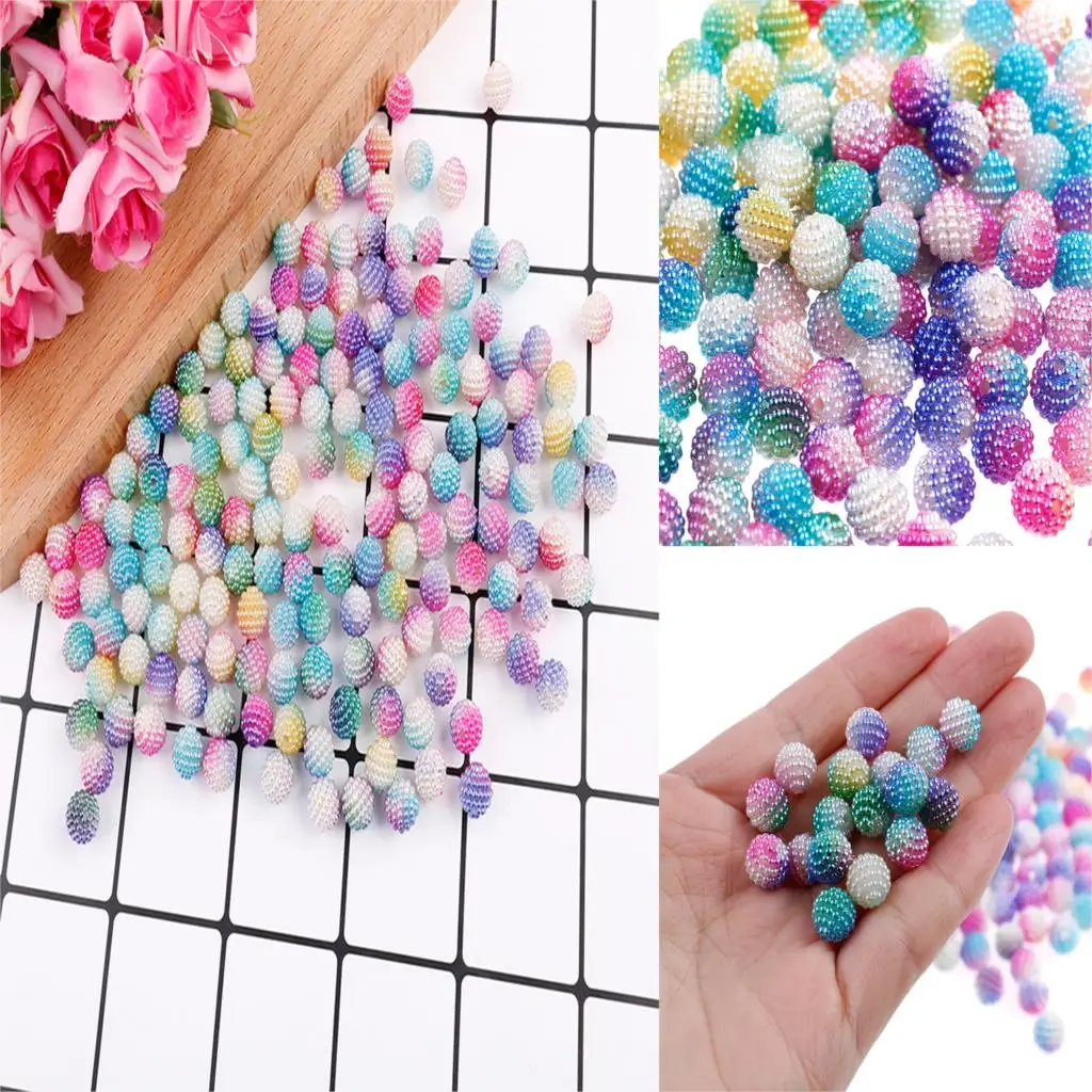

20 pcs Round Beads Fit Beads Jewelry Making Multicolor Bayberry Beads Imitation Pearl Beads
