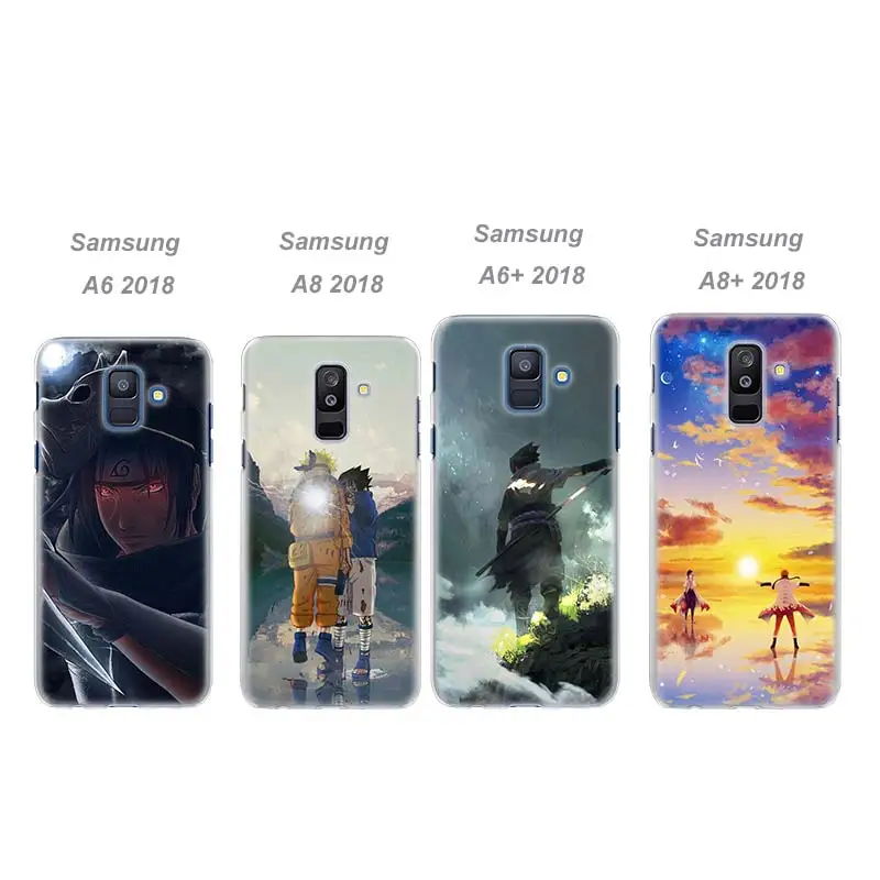 Чехол аниме Наруто Харуно Сакура для samsung Galaxy A6 A8 Plus J4 J6 J8 прозрачный жесткий пластик PC Fundas Capa чехол для телефона