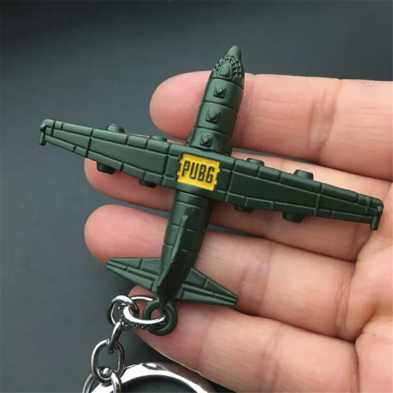 

Game PUBG Plane Key Chain Playerunknown's Battlegrounds Cosplay Props Alloy Armor Model Key Chain