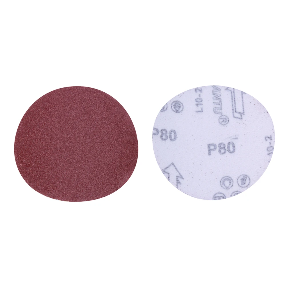 

30pcs/set 4 Inch 100mm 80 Meshes Sand Sheets Round Self-adhesive Sand Paper for Polishing and Grinding