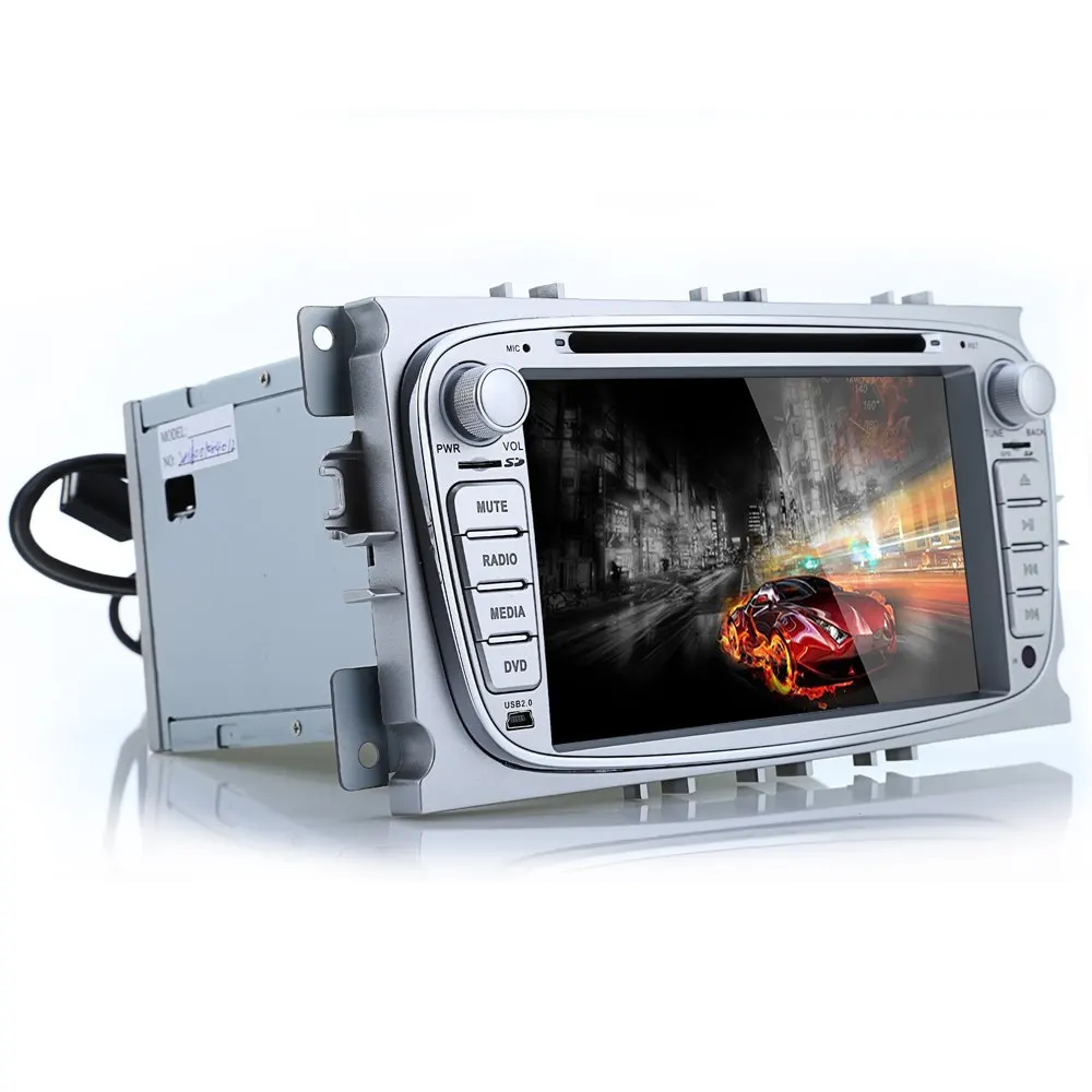

Clearance 2 Din Car PC for for Ford HD Car Video Player Android PC GPS Navigation DVD Player Quad Core 3G WIFI DVD Touch Screen