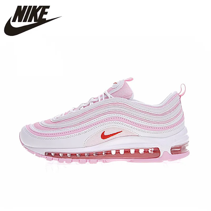 

Original New Arrival Authentic Nike AIR MAX 97 OG Women Cherry Powder Bullet Full Palm Cushion Running Shoes Sport Shoes