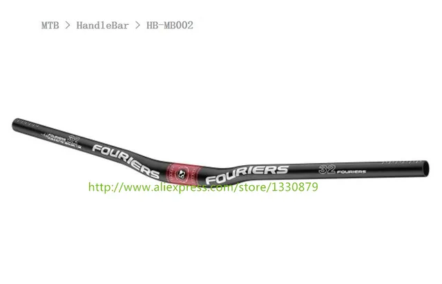 Cheap FOURIERS HB-MB002 DH MTB  Bicycle HandleBar Carbon fiber Mountain bike handlebar 31.8X780MM