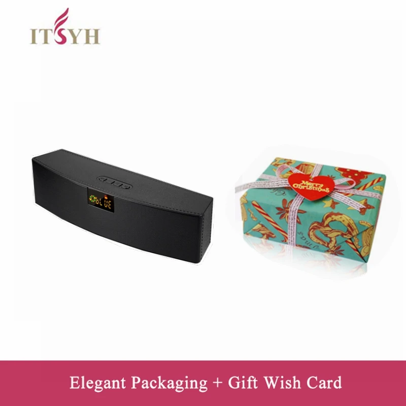

ITSYH Portable Bluetooth Wireless Speaker Better Low sound Hands free High power insert USB disk LED Display speaker LF01-083