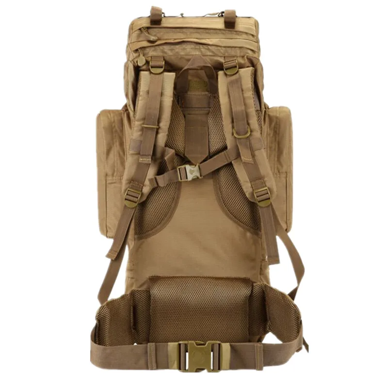 70L Backpack Waterproof Oxford 1000D Mountaineering Backpacks Casual Wear-resisting Camouflage Bag 5
