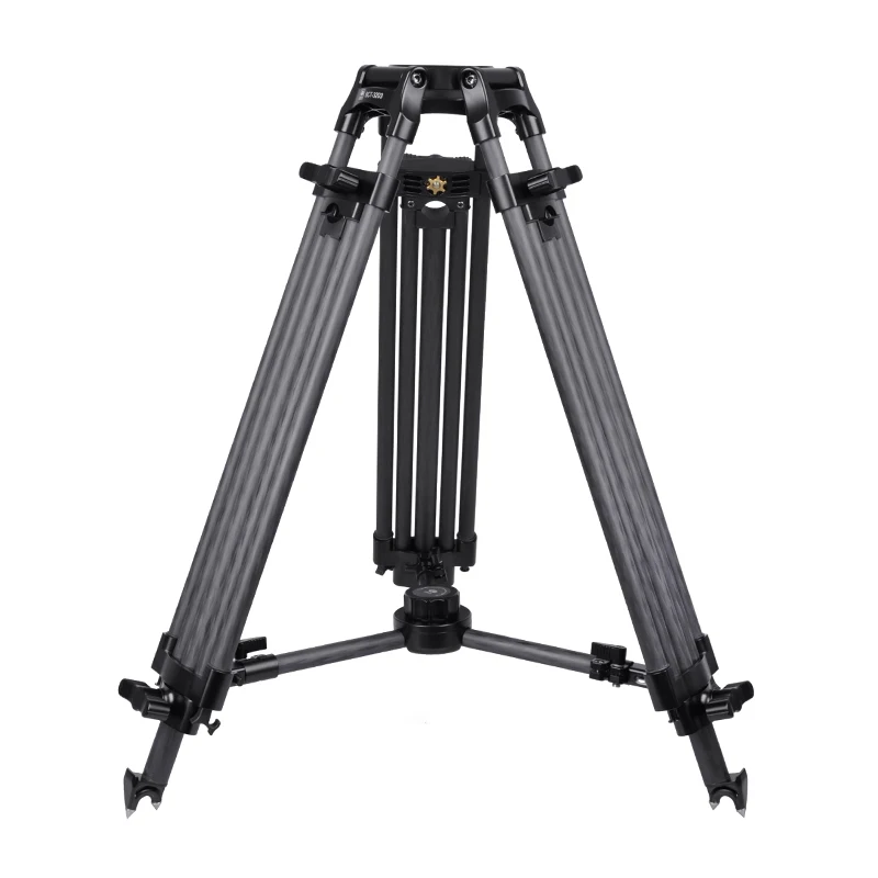 

BCT-3203 SIRUI Film And Television Degrees Pro Camera Tripod Carbon Fiber Broadcast Video Tripod 3 Section DHL Free Shipping
