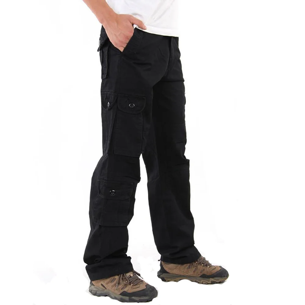 

2019 Mens Cargo pants Male Tactical Pant Military Casual Jogger Camo Multi Pocket Trouser Camouflage Army Style baggy clothing