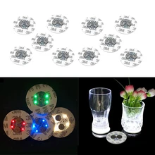 10 шт. светодиодный светильник для бутылок, наклейки на Рождество, Рождество, бар, клуб, вечерние, ваза, украшение, мини-светильник, чашка для напитков