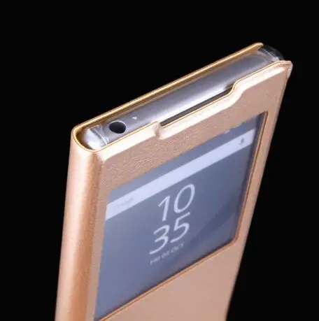 Кожаный чехол для Sony Xperia Z5 E6633 E6653 ZE6683 E6603 флип Mini / Compact E5823 E5803 сумка телефона на