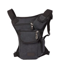 Мужчин талии ногой мешок винтажная парусиновая сумки