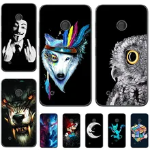 בעלי החיים וולף חתול מקרה עבור Nokia 5 9 אופנה הדפסת חזרה כיסוי אופנה טלפון מקרה עבור Nokia Microsoft Lumia 430 435 520 525 530(China)