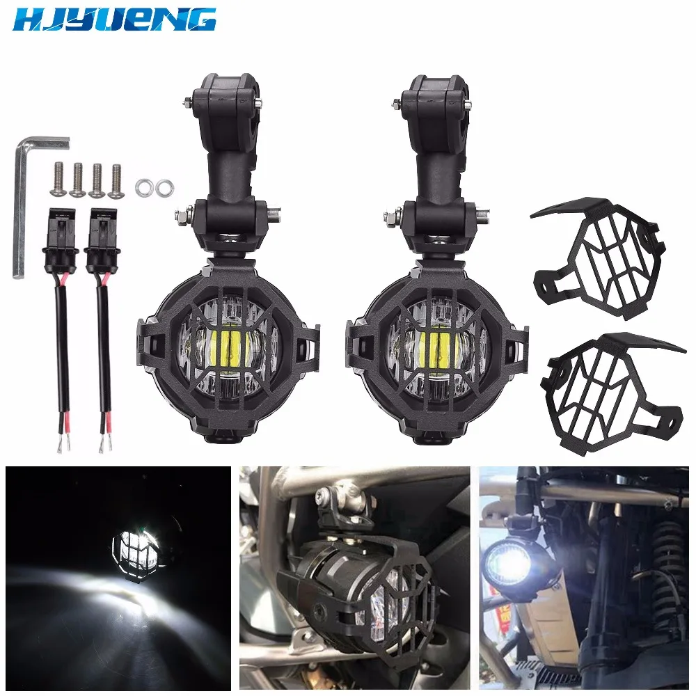 

40W 2pcs Led Motor Motorcycle Fog Universal Motorcycle LED Auxiliary Fog Light Assemblie Driving Lamp For BMW Moto Headlight