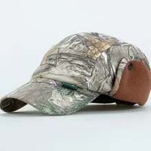Профессиональный открытый мужской дамы бионический камуфляж хлопок осень и зима ухо теплый ветер бейсбольная кепка H115