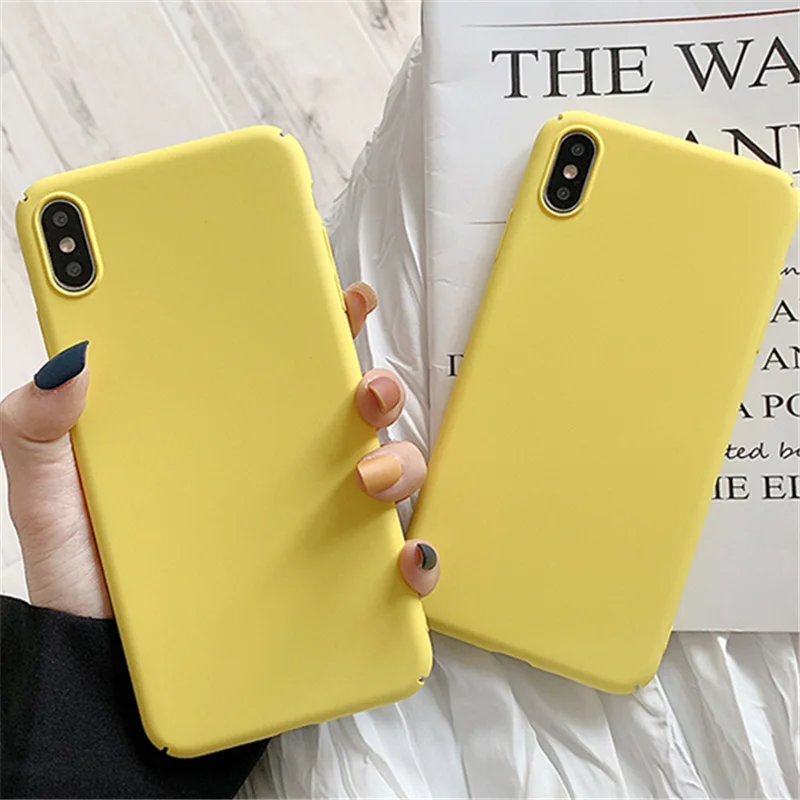 

Fashion Candy Colors Phone Cover For Huawei Honor 6X 7X 8 8C 8A 9 9i 10 Lite Nova 2s 3 3i 4 4e Max Scrub Hard PC Plastic Case