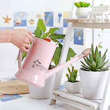 

3 Colors Nordic Style 2L Plastic Long Mouth Flower Watering Can Garden Plants Watering Pot Sprinkling Home Garden Supplies