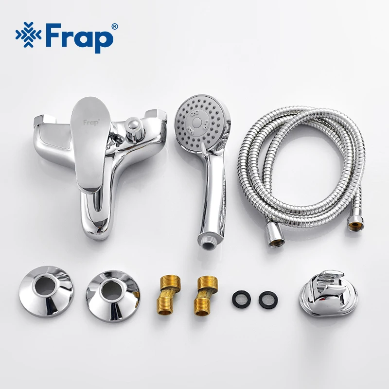 Frap Complete sets Silver Bathroom Shower Faucets