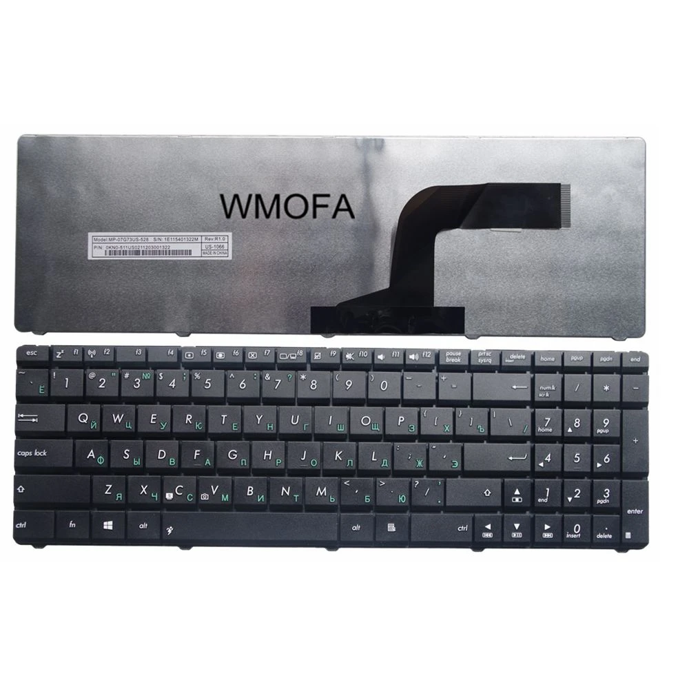 RU Black New FOR ASUS N71Ja N53 N53T X55VD UL50 P53 Laptop Keyboard Russian