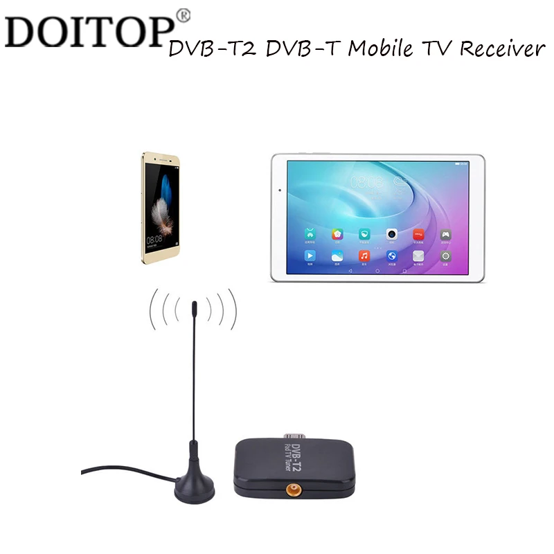 

DOITOP HD Digital DVB-T2 DVB-T TV Receiver For Android Phone Mini Mobile Phone TV Tuner DVB-T2 DVB-T HD TV Mobile Free Shipping