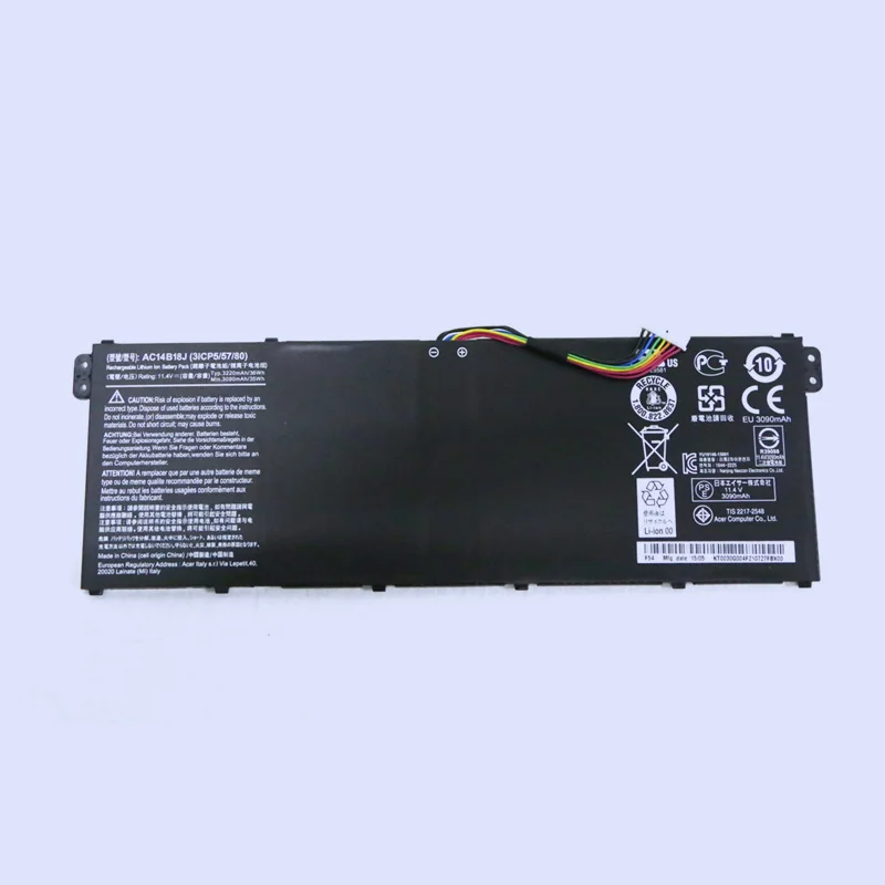 Новый ноутбук Замена литий-ионного Батарея для acer Aspire AC14B18J MS2394 EX2519 N15W4 E3-111 E3-112 E3-112M ES1-531 3220 мА-ч