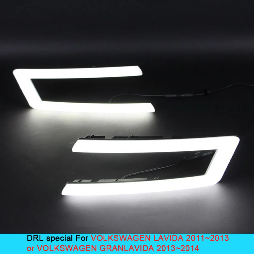 

Car DRL kit for VOLKSWAGEN Gand Lavida 2013 2014 or Lavida 2011~2013 Daytime Running Light Daylight fog lamp light