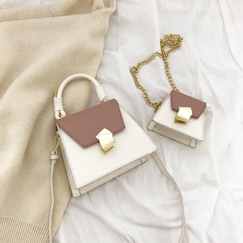 

Mini Chains Top-handle Handags Women Bags Casual Small PU Leather Crossbody Bags for Women Designer Women Shoulder Messenger Bag