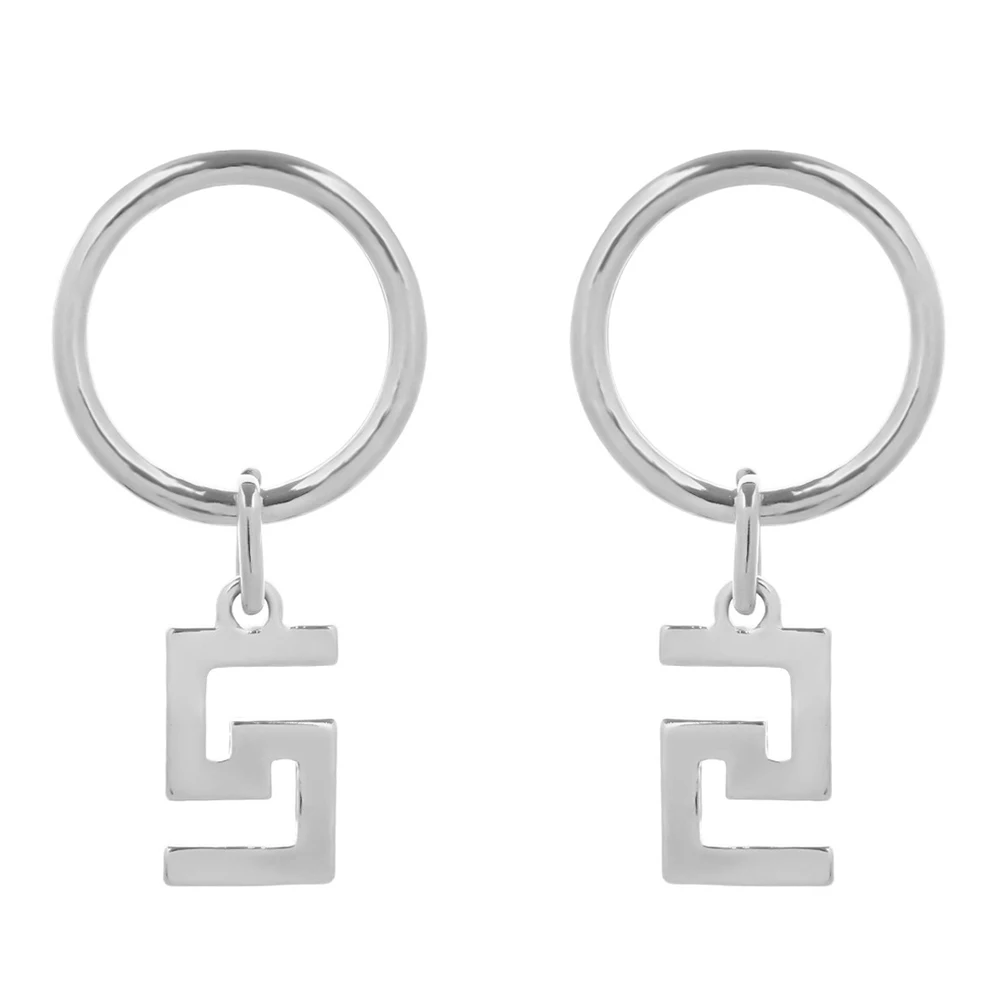 

Gold Color Number Pattern Lady's Earrings Drop Personalized Hoops Circle Zinc Alloy Statement Earrings Costume Jewelery Earrings