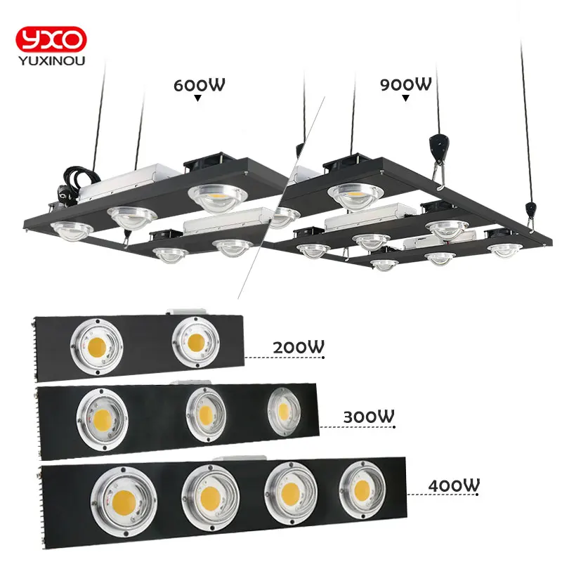 CREE CXB3590 200 Вт 300 400 600 900 COB диммируемая Светодиодная лампа для выращивания растений