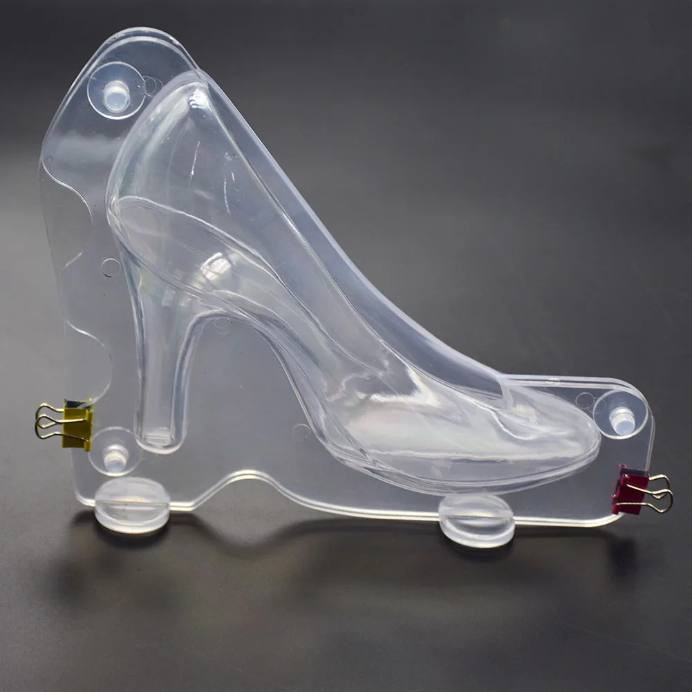 3D Plastic High Heel Shoe Chocolate Mold DIY Handmade Cake Chocolate
