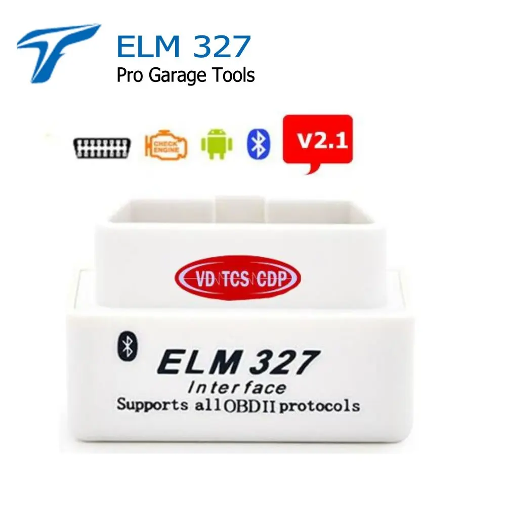 Новый wow CDP Белый Супер Мини Elm327 Bluetooth V2.1 OBD2 ELM 327 умный автомобиль диагностический