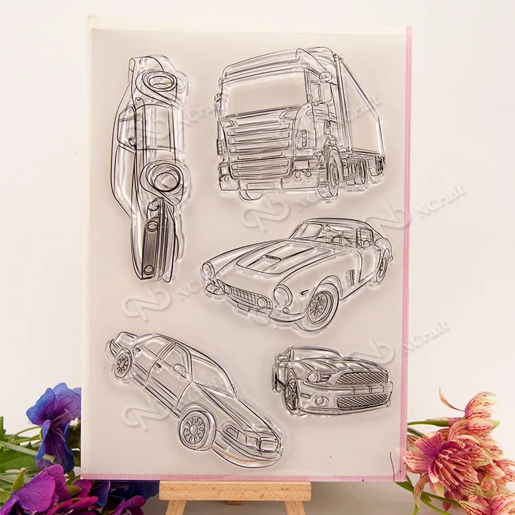 car Clear Stamps Scrapbook 2241 Paper Craft stamp scrapbooking | Канцтовары для офиса и дома